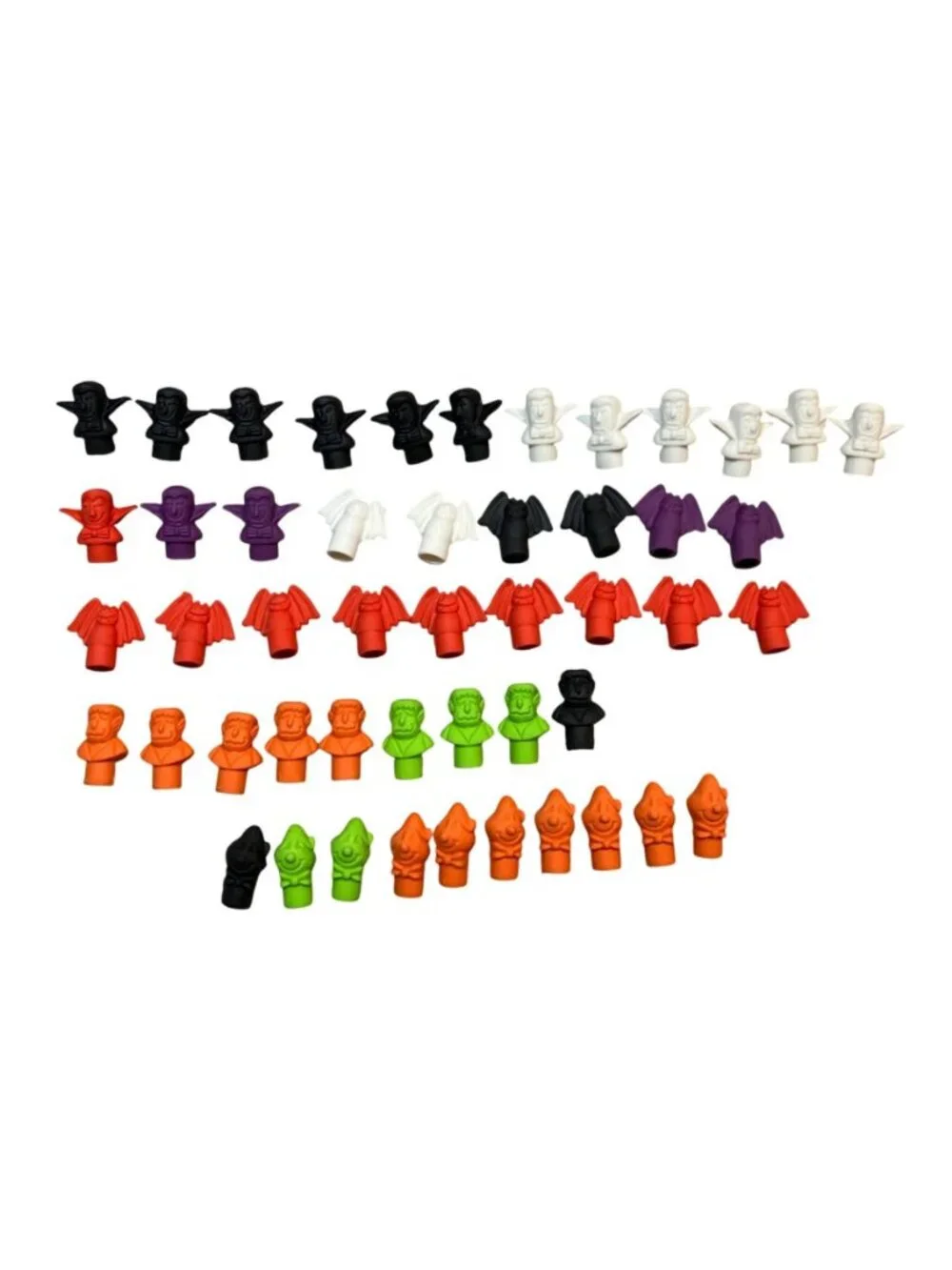 Halloween Themed Pencils and Erasers Set  Trick Or Treat Party Favors